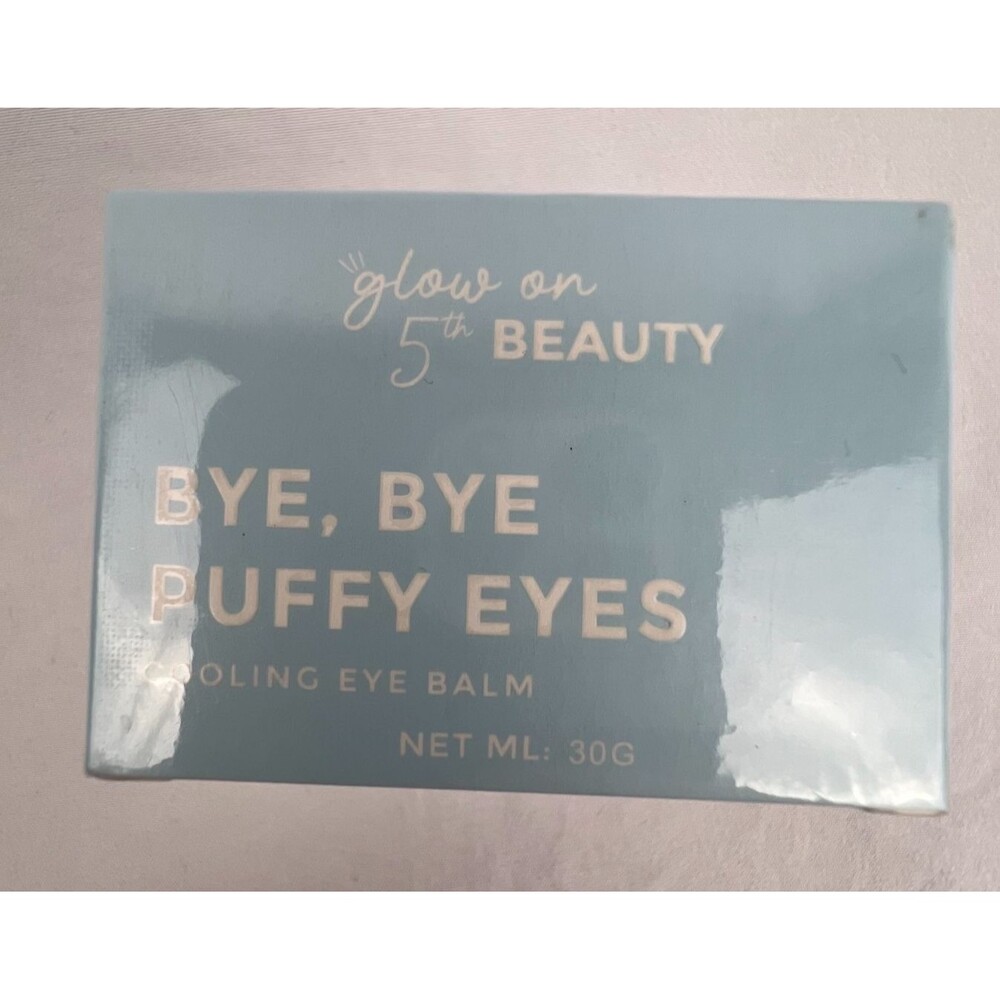 Glow on 5th Beauty Bye Bye Puffy Eyes Eye Balm 30g Cooling Caffeine Moisturizer